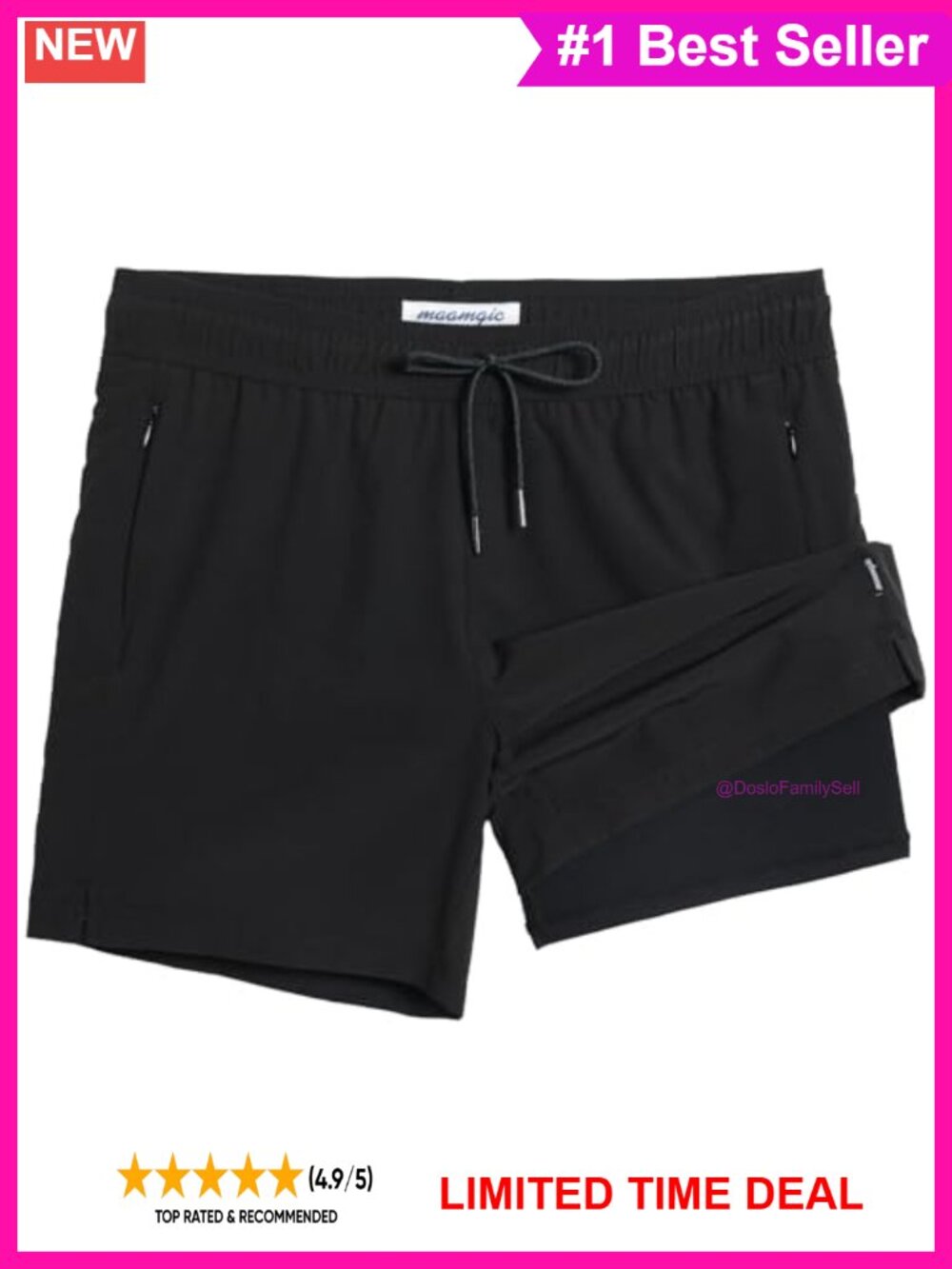 Men's 2-in-1 Swim Trunks Compression Liner 5.5 Inch Quick Dry Beach Pool